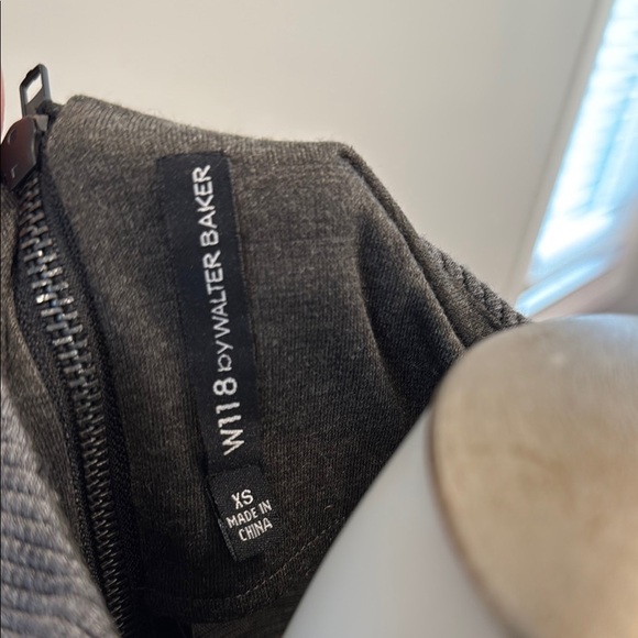 W118 by Walter Baker XS Grey Black Sleeveless Sheath Midi Dress - Picture 5 of 15